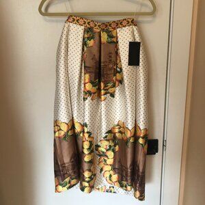 Blaque Label Fabulous Printed A-line Midi Length Skirt Size XS